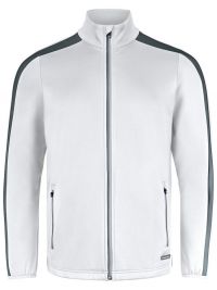 Weiße Herren Fleecejacke, bequem und warm